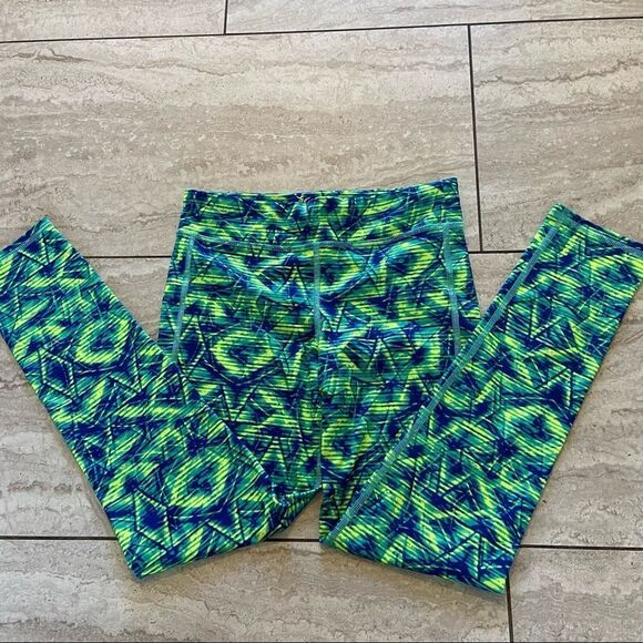 Old Navy Active GO-DRY Leggings L neon - Picture 3 of 8